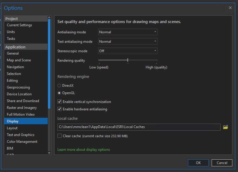 Slow map draws in ArcGIS Pro UNBC GIS Lab